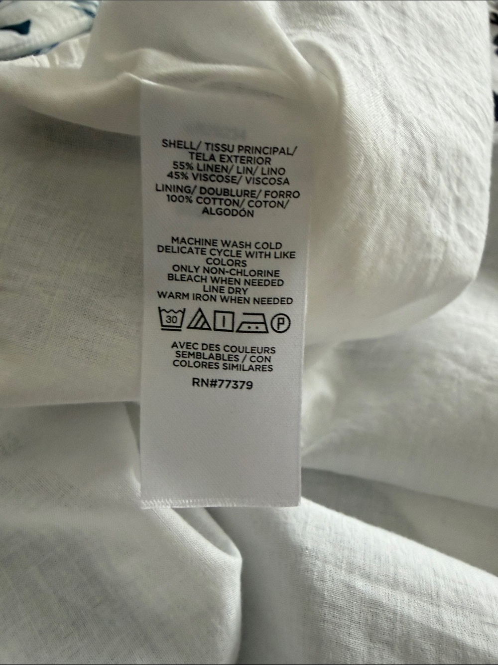 Ann Taylor White Camisole with Navy Floral Print - Picture 5 of 5